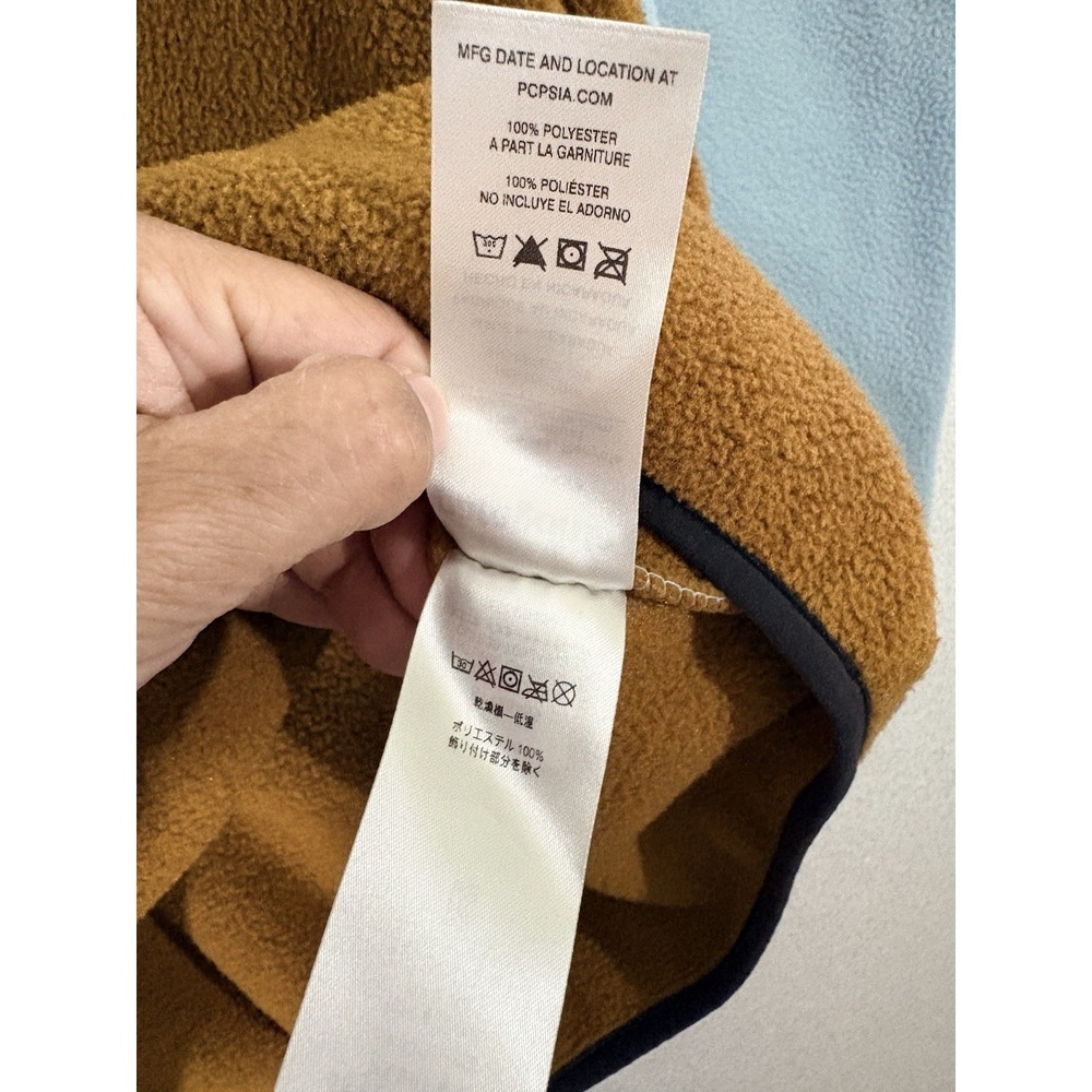 Patagonia Synchilla Snap-T Pullover WOMENS MEDIUM Blue Brown - Picture 5 of 8